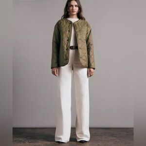 Rag & Bone Green Rudy Liner Down Quilted Jacket Size L/XL